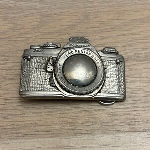 japanese camera silver belt buckle